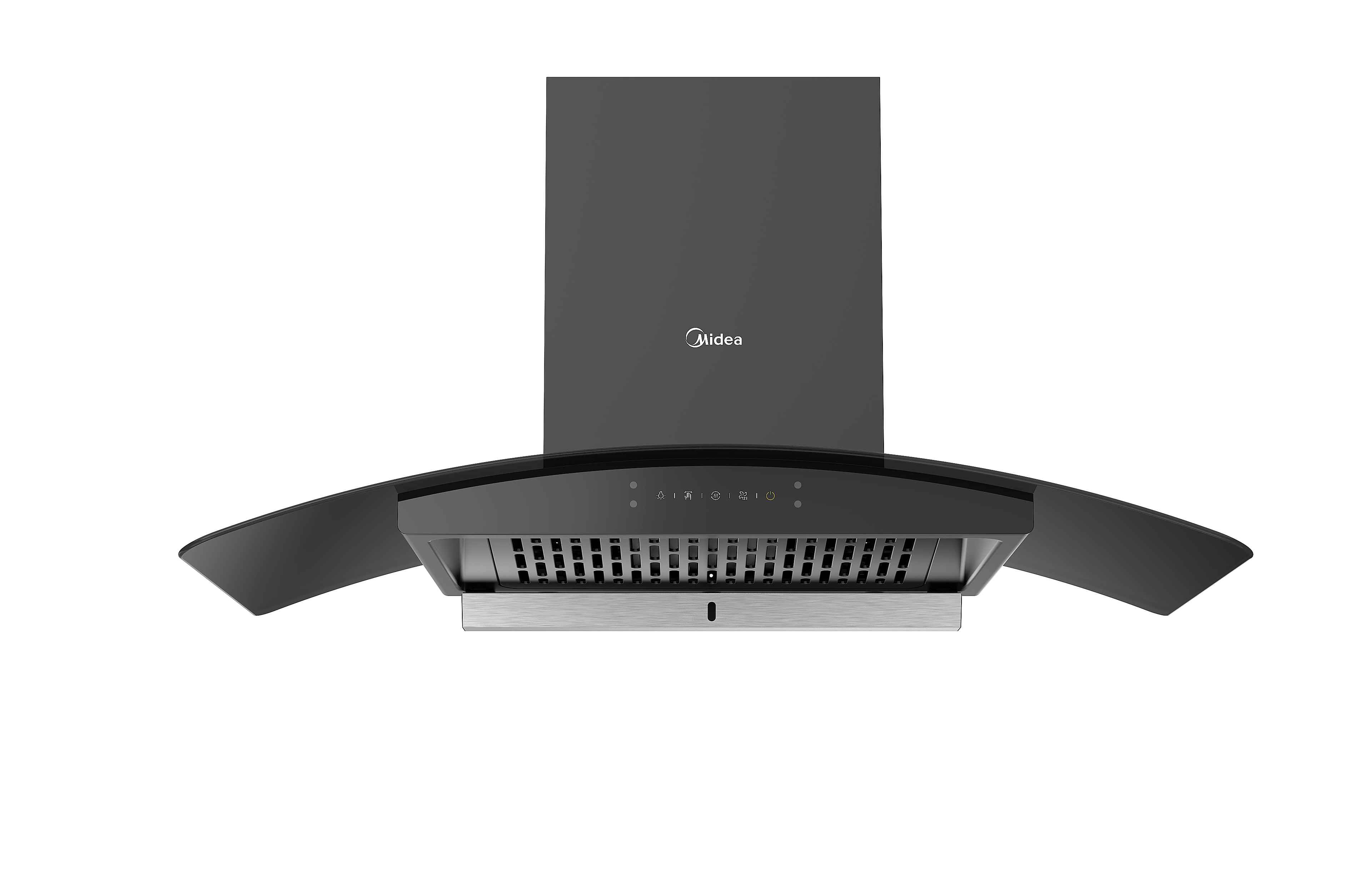 Midea Kitchen Chimney with 1250m3/hr strong air suction and thermal